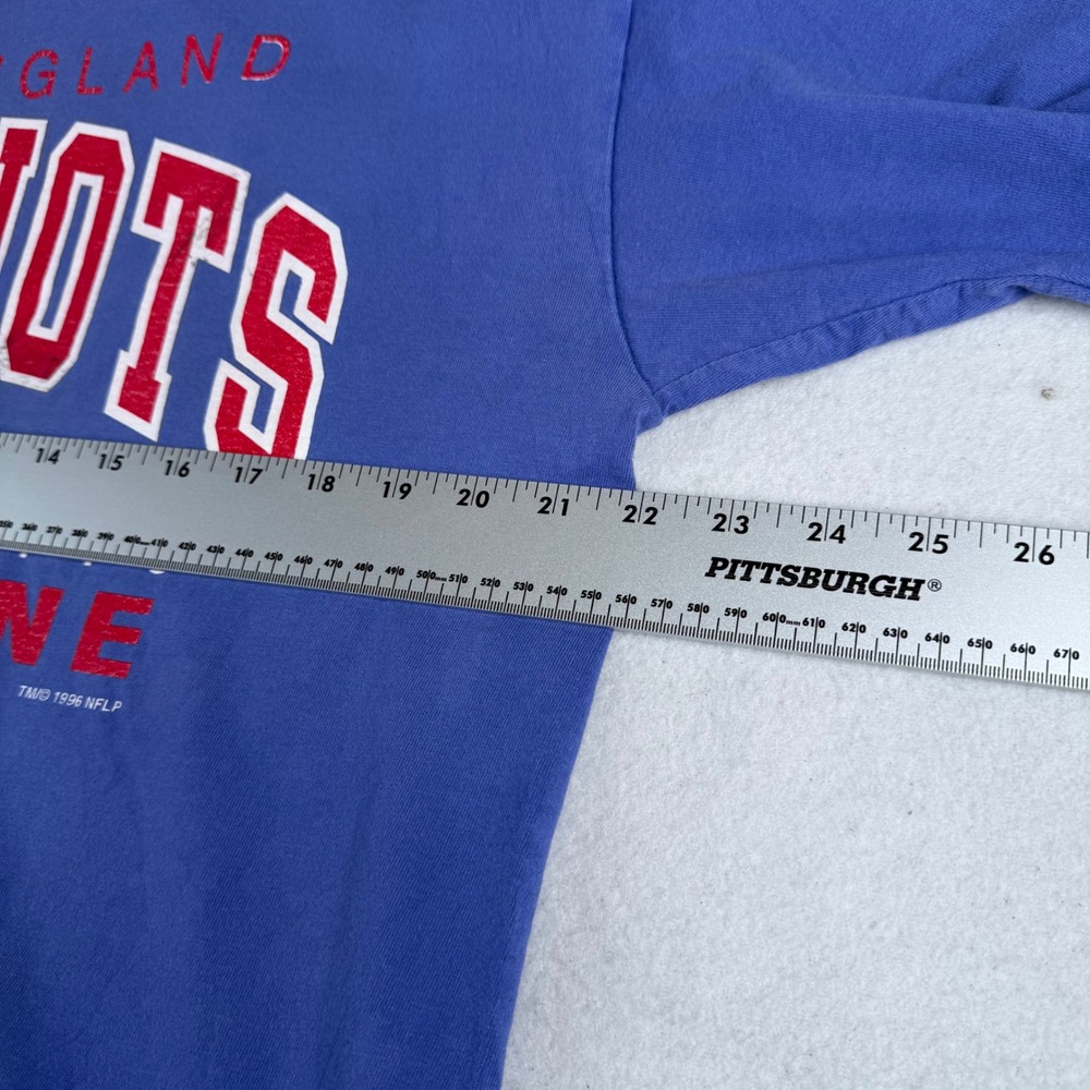 Vintage 1996 New England Patriots Champion Pro Line T-Shirt Blue XL Mens NFL - Picture 5 of 8